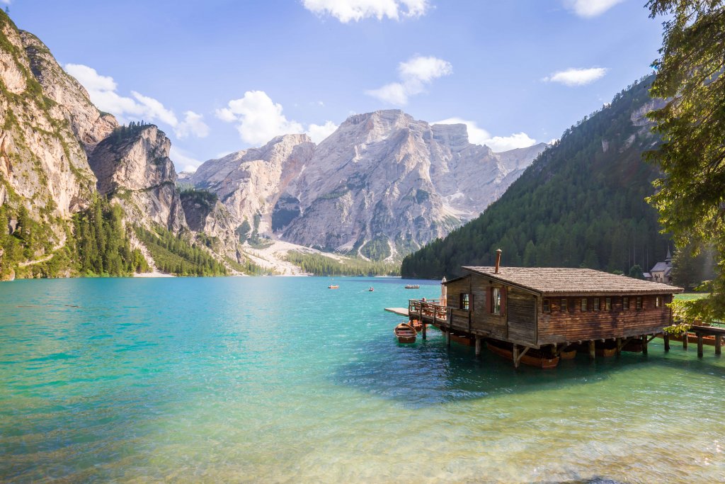 Fishing in the Casies Valley and the lake Braies / Montana